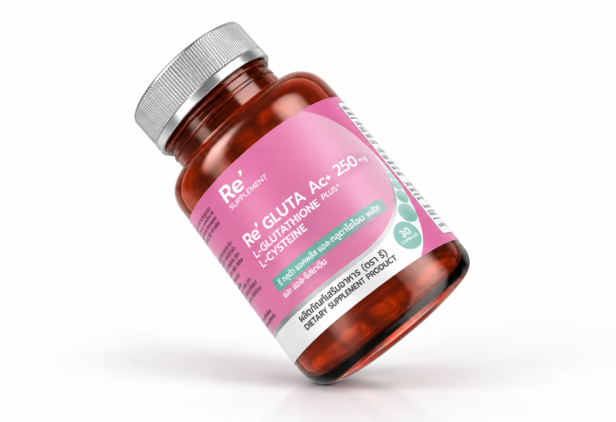 Re’ Gluta Ac+ L-Glutathione Plus L-Cysteine — 30 แคปซูล